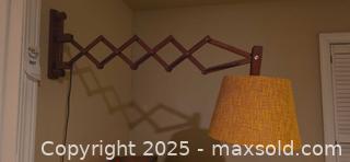 MaxSold Auction: Teak extendable wall Lamp  - North Vancouver (British Columbia, Canada) PARTNER MANAGED Estate Sale Online Auction - Seymour Blvd.