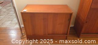 MaxSold Auction: Teak Laminate MCM Slide Door Buffet Smaller Size - North Vancouver (British Columbia, Canada) PARTNER MANAGED Estate Sale Online Auction - Seymour Boulevard