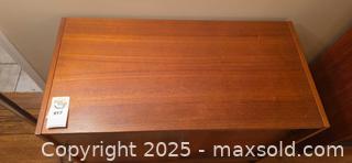 MaxSold Auction: Teak Laminate MCM Slide Door Buffet Smaller Size - North Vancouver (British Columbia, Canada) PARTNER MANAGED Estate Sale Online Auction - Seymour Boulevard