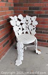 MaxSold Auction: Ornate Cast Iron Victorian Floral Scrollwork Garden Chair - Kingston (Ontario, Canada) SELLER MANAGED Estate Sale Online Auction - Mona Drive