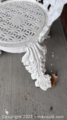 MaxSold Auction: Ornate Cast Iron Victorian Floral Scrollwork Garden Chair - Kingston (Ontario, Canada) SELLER MANAGED Estate Sale Online Auction - Mona Drive