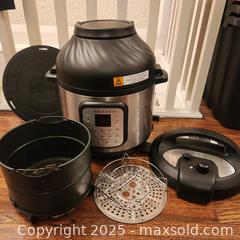 MaxSold Auction: Instant pot 11 in 1 8qt air fryer/pressure cooker combo - Toronto (Ontario, Canada) SELLER MANAGED Downsizing Online Auction - Avenue Road