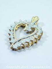 MaxSold Auction: 10k Gold Diamond Heart Pendant - Esquimalt (British Columbia, Canada) PARTNER MANAGED Reseller Online Auction - Lampson Street