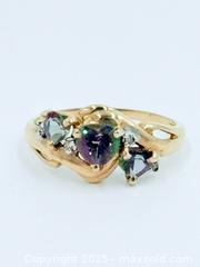 MaxSold Auction: 10k Gold Mystic Topaz Size 7 Ring  - Esquimalt (British Columbia, Canada) PARTNER MANAGED Reseller Online Auction - Lampson Street