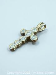 MaxSold Auction: 14k Gold Diamond Cross Pendant - Esquimalt (British Columbia, Canada) PARTNER MANAGED Reseller Online Auction - Lampson Street