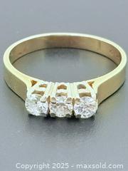 MaxSold Auction: 14k Gold &#38; Diamond Trinity Ring Size 6 With Appraisal - Esquimalt (British Columbia, Canada) PARTNER MANAGED Reseller Online Auction - Lampson Street