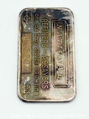 MaxSold Auction: 1 Troy Oz. Silver 999+ National Bar - Esquimalt (British Columbia, Canada) PARTNER MANAGED Reseller Online Auction - Lampson Street
