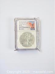 MaxSold Auction: 2021 American Silver Eagle $1 coin South Dakota - Esquimalt (British Columbia, Canada) PARTNER MANAGED Reseller Online Auction - Lampson Street