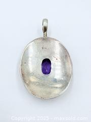 MaxSold Auction: Amethyst 925 Sterling Silver Pendant  - Esquimalt (British Columbia, Canada) PARTNER MANAGED Reseller Online Auction - Lampson Street