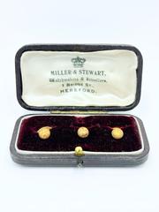 MaxSold Auction: Antique 9ct Gold Shirt/Collar Studs by Miller &#38; Stewart Watchmaker &#38; Jewellers  - Esquimalt (British Columbia, Canada) PARTNER MANAGED Reseller Online Auction - Lampson Street
