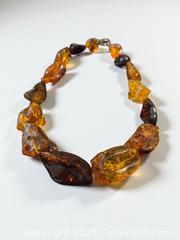 MaxSold Auction: Baltic Amber Large Beads Necklace 22&#34; Length  - Esquimalt (British Columbia, Canada) PARTNER MANAGED Reseller Online Auction - Lampson Street