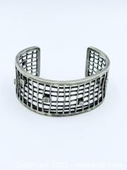 MaxSold Auction: Brutalist Rare Large Sterling Silver Cuff  - Esquimalt (British Columbia, Canada) PARTNER MANAGED Reseller Online Auction - Lampson Street