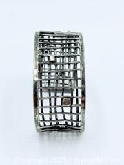 MaxSold Auction: Brutalist Rare Large Sterling Silver Cuff  - Esquimalt (British Columbia, Canada) PARTNER MANAGED Reseller Online Auction - Lampson Street