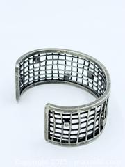 MaxSold Auction: Brutalist Rare Large Sterling Silver Cuff  - Esquimalt (British Columbia, Canada) PARTNER MANAGED Reseller Online Auction - Lampson Street