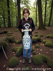 MaxSold Auction: Chinese Blue and White Dragon Vase - Esquimalt (British Columbia, Canada) PARTNER MANAGED Reseller Online Auction - Lampson Street