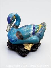 MaxSold Auction: Chinese Cloisonné Duck - Esquimalt (British Columbia, Canada) PARTNER MANAGED Reseller Online Auction - Lampson Street