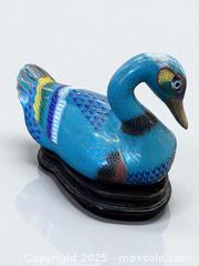 MaxSold Auction: Chinese Cloisonné Duck - Esquimalt (British Columbia, Canada) PARTNER MANAGED Reseller Online Auction - Lampson Street
