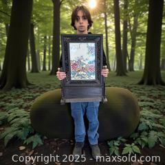 MaxSold Auction: Chinese Porcelain Panel Scroll in Ornate Wood Frame - Esquimalt (British Columbia, Canada) PARTNER MANAGED Reseller Online Auction - Lampson Street