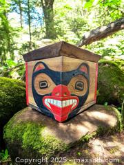 MaxSold Auction: First Nations Large Carved Box Signed MB - Esquimalt (British Columbia, Canada) PARTNER MANAGED Reseller Online Auction - Lampson Street