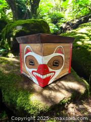 MaxSold Auction: First Nations Large Carved Box Signed MB - Esquimalt (British Columbia, Canada) PARTNER MANAGED Reseller Online Auction - Lampson Street