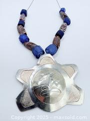 MaxSold Auction: First Nations Silver Pendant &#38; Antique Trade Beads Necklace  - Esquimalt (British Columbia, Canada) PARTNER MANAGED Reseller Online Auction - Lampson Street