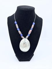 MaxSold Auction: First Nations Sterling Silver Pendant &#38; Trade Beads Necklace  - Esquimalt (British Columbia, Canada) PARTNER MANAGED Reseller Online Auction - Lampson Street