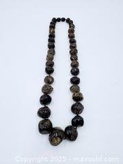 MaxSold Auction: Large Rough Black Baltic Amber Necklace 16&#34; Length - Esquimalt (British Columbia, Canada) PARTNER MANAGED Reseller Online Auction - Lampson Street