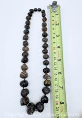 MaxSold Auction: Large Rough Black Baltic Amber Necklace 16&#34; Length - Esquimalt (British Columbia, Canada) PARTNER MANAGED Reseller Online Auction - Lampson Street