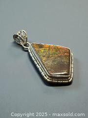 MaxSold Auction: Sterling Silver Ammolite Pendant - Esquimalt (British Columbia, Canada) PARTNER MANAGED Reseller Online Auction - Lampson Street