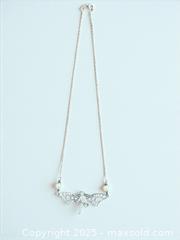 MaxSold Auction: Sterling Silver Butterfly Necklace 17&#34; Length - Esquimalt (British Columbia, Canada) PARTNER MANAGED Reseller Online Auction - Lampson Street