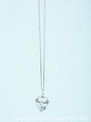 MaxSold Auction: Sterling Silver Cherub Heart Necklace - Esquimalt (British Columbia, Canada) PARTNER MANAGED Reseller Online Auction - Lampson Street