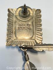 MaxSold Auction: Sterling Silver Quoc Turquoise Inc. Mosaic Inlay Earrings - Esquimalt (British Columbia, Canada) PARTNER MANAGED Reseller Online Auction - Lampson Street