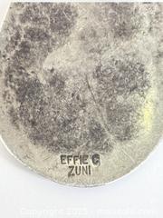 MaxSold Auction: Sterling Silver Turquoise Snake Pendant marked Zuni effie C - Esquimalt (British Columbia, Canada) PARTNER MANAGED Reseller Online Auction - Lampson Street