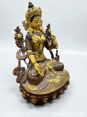 MaxSold Auction: Tibetan Gold Gilt Tara Buddha - Esquimalt (British Columbia, Canada) PARTNER MANAGED Reseller Online Auction - Lampson Street