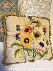 MaxSold Auction: embroidered cushions - Toronto (Ontario, Canada) SELLER MANAGED Reseller Online Auction - Greengrove Crescent