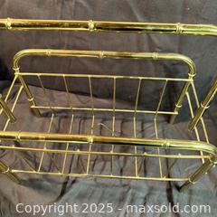 MaxSold Auction: Mid-century faux bamboo magazine rack - Toronto (Ontario, Canada) SELLER MANAGED Reseller Online Auction - Greengrove Crescent