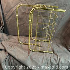 MaxSold Auction: Mid-century faux bamboo magazine rack - Toronto (Ontario, Canada) SELLER MANAGED Reseller Online Auction - Greengrove Crescent