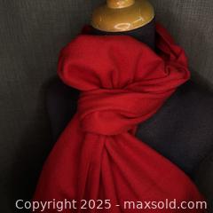 MaxSold Auction: Red cashmere scarf - England - Toronto (Ontario, Canada) SELLER MANAGED Reseller Online Auction - Greengrove Crescent