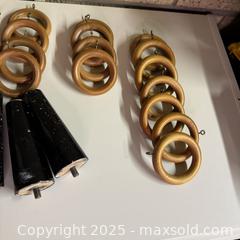 MaxSold Auction: wood curtain rings and MCM furniture legs - Toronto (Ontario, Canada) SELLER MANAGED Reseller Online Auction - Greengrove Crescent