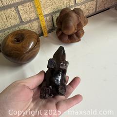 MaxSold Auction: wood weeping buddha, elephant, lidded bowl - Toronto (Ontario, Canada) SELLER MANAGED Reseller Online Auction - Greengrove Crescent