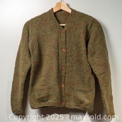 MaxSold Auction: 1967 Button Front Wool Knit Sweater  - Toronto (Ontario, Canada) SELLER MANAGED Downsizing Online Auction - Nassau Street