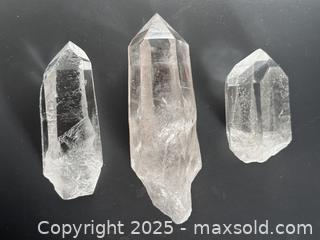 MaxSold Auction: 3 Quartz Crystals - Toronto (Ontario, Canada) SELLER MANAGED Downsizing Online Auction - Nassau Street