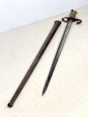 MaxSold Auction: Antique French M1874 Gras Bayonet with Scabbard - Toronto (Ontario, Canada) SELLER MANAGED Downsizing Online Auction - Nassau Street