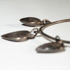 MaxSold Auction: Antique Victorian Sterling Silver Puffy Heart Charms Bangle - Toronto (Ontario, Canada) SELLER MANAGED Downsizing Online Auction - Nassau Street