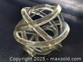 MaxSold Auction: Art Glass Knot Sculpture - Toronto (Ontario, Canada) SELLER MANAGED Downsizing Online Auction - Nassau Street