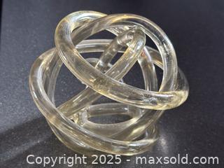 MaxSold Auction: Art Glass Knot Sculpture - Toronto (Ontario, Canada) SELLER MANAGED Downsizing Online Auction - Nassau Street