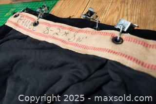 MaxSold Auction: Black Velour Panel Stage Curtain - Toronto (Ontario, Canada) SELLER MANAGED Downsizing Online Auction - Nassau Street