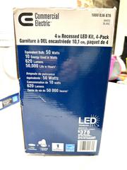 MaxSold Auction: Commercial Electric Recessed LED Kit, 4 pack NEW in Box - Toronto (Ontario, Canada) SELLER MANAGED Downsizing Online Auction - Nassau Street