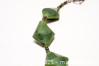 MaxSold Auction: Faceted Jasper Beads and Silver Necklace - Toronto (Ontario, Canada) SELLER MANAGED Downsizing Online Auction - Nassau Street