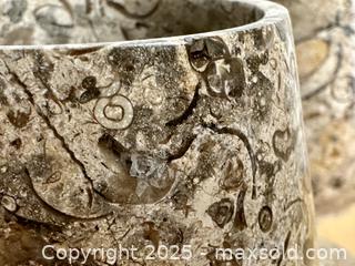 MaxSold Auction: Fossil Stone Goblets, Set of 4 - Toronto (Ontario, Canada) SELLER MANAGED Downsizing Online Auction - Nassau Street